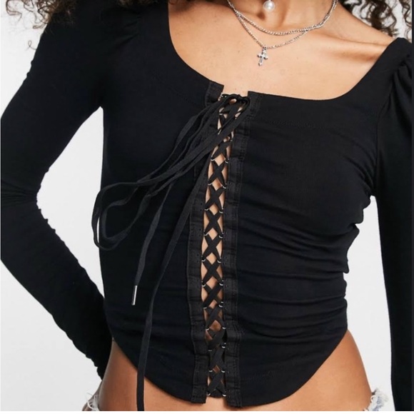 NWT FP Reversible Willow Cropped Top in White - Picture 3 of 12